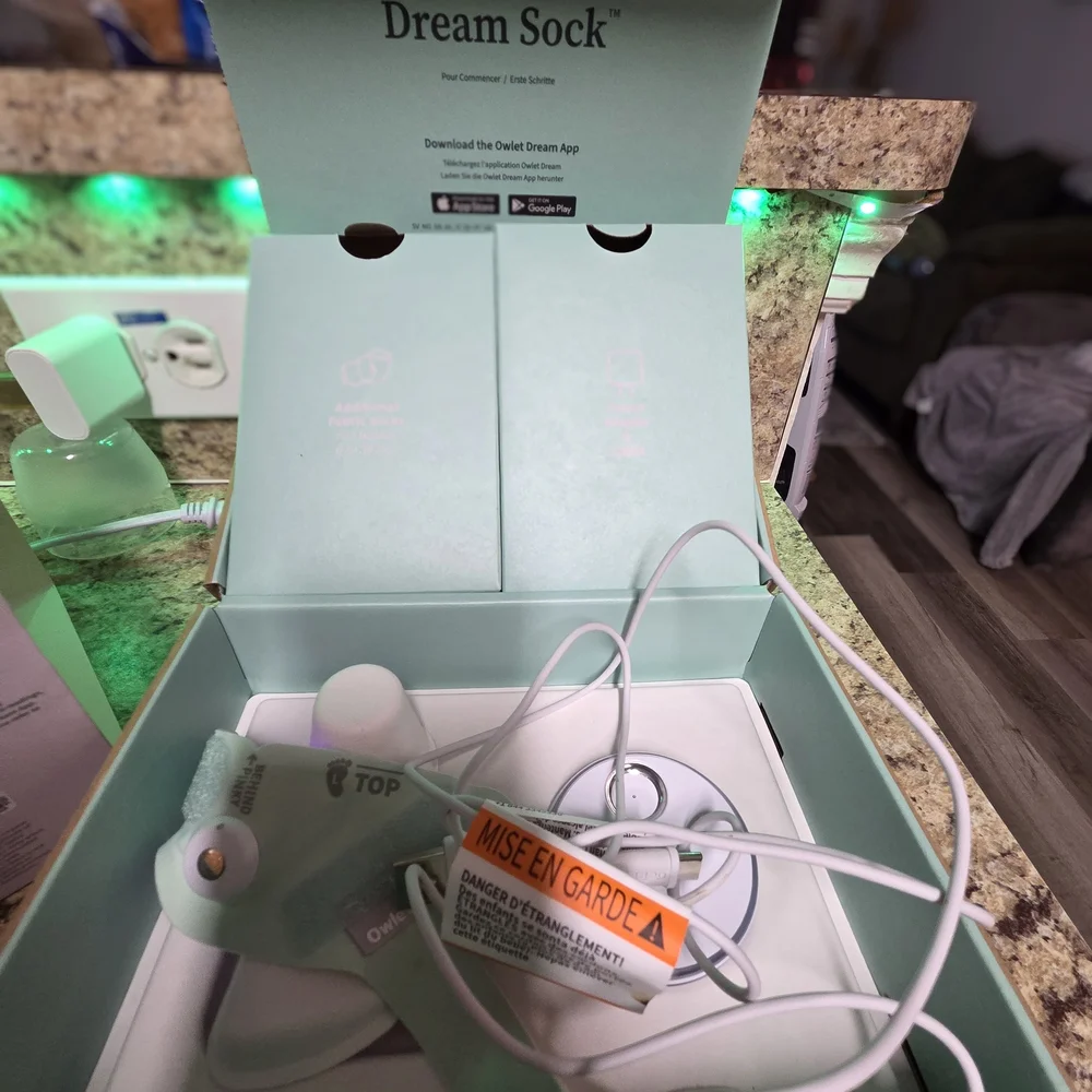 Owlet Smart Baby Monitor Sock - Light Green